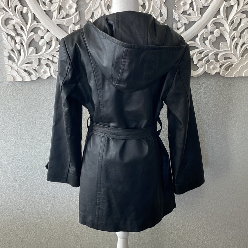 Classic Black Leather Jacket - Picture 2 of 4